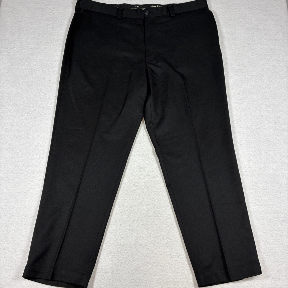 Oak Hill Mens Black Dress Pants 44x30 Office Business‎ Casual Preppy